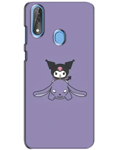 Чехол для ZTE Blade V10 с картинкой «Kuromi на лиловом фоне»