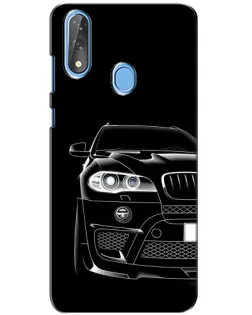 Чохол для ZTE Blade V10 з картинкою «Темний силует BMW»