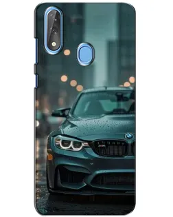 Чохол для ZTE Blade V10 з картинкою «BMW у вогнях міста»