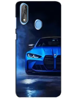 Чохол для ZTE Blade V10 з картинкою «Блакитна BMW M4»