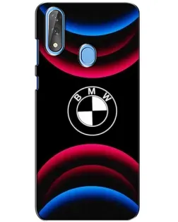 Чохол для ZTE Blade V10 з картинкою «Логотип BMW та неонові дуги»