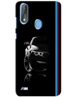 Чохол для ZTE Blade V10 з картинкою «Силует BMW в темряві»