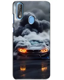 Чохол для ZTE Blade V10 з картинкою «BMW у диму»