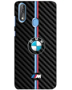 Чохол для ZTE Blade V10 з картинкою «Емблема BMW та карбон»