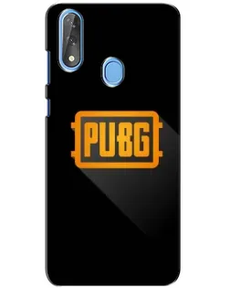 Чехол для ZTE Blade V10 с картинкой «PUBG — рамка лого»