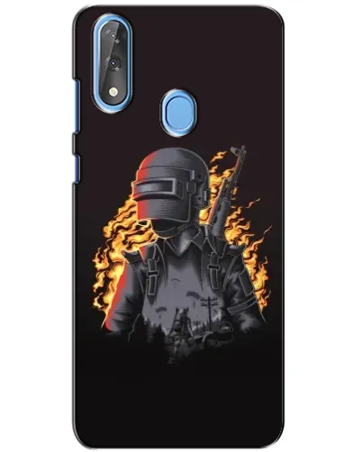 Чехол для ZTE Blade V10 с картинкой «PUBG — огненный силуэт» Чехол для ZTE Blade V10 с картинкой «PUBG — огненный силуэт»