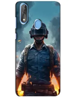 Чехол для ZTE Blade V10 с картинкой «PUBG — реалистичный герой»