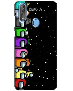 Чохол для ZTE Blade V10 з картинкою «Команда Among Us»