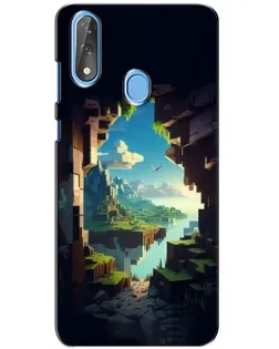 Чехол для ZTE Blade V10 с картинкой «Вид из пещеры»