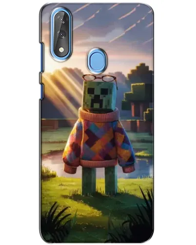 Чехол для ZTE Blade V10 с картинкой «Крипер в свитере»