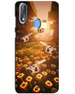 Чехол для ZTE Blade V10 с картинкой «Поле подсолнухов»
