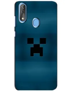 Чехол для ZTE Blade V10 с картинкой «Крипер текстура»