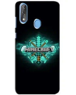 Чехол для ZTE Blade V10 с картинкой «Minecraft Diamond лого»