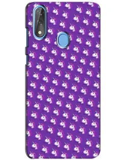 Чохол для ZTE Blade V10 з картинкою «Єдинороги на фіолетовому»