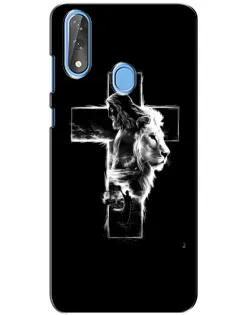 Чехол для ZTE Blade V10 с картинкой «Сияющий крест Jesus»
