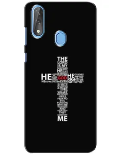 Чехол для ZTE Blade V10 с картинкой «Текстовый крест»