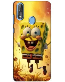 Чохол для ZTE Blade V10 з картинкою «Губка Боб стрибає»