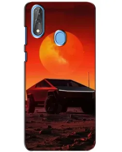 Чохол для ZTE Blade V10 з картинкою «Cybertruck на Марсі»