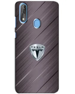 Чохол для ZTE Blade V10 з картинкою «Металева текстура Tesla»