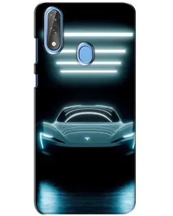 Чохол для ZTE Blade V10 з картинкою «Tesla в неоні»