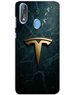 Чохол для ZTE Blade V10 з картинкою «Мармурова Tesla Gold»