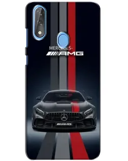 Чохол для ZTE Blade V10 з картинкою «Mercedes — білий карбон»