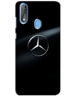 Чехол для ZTE Blade V10 с картинкой «Mercedes на металле»