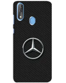 Чехол для ZTE Blade V10 с картинкой «Карбоновый Mercedes стиль»