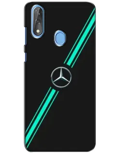 Чехол для ZTE Blade V10 с картинкой «Спортивные линии Mercedes»