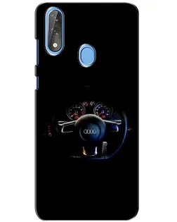 Чохол для ZTE Blade V10 з картинкою «Салон Audi — кермо»