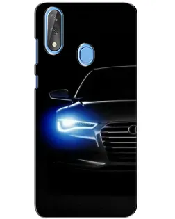 Чохол для ZTE Blade V10 з картинкою «Неоновий погляд Audi»