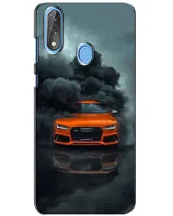 Чохол для ZTE Blade V10 з картинкою «Audi у хмарах диму»