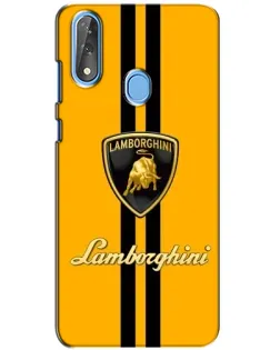 Чохол для ZTE Blade V10 з картинкою «Lamborghini Stripe жовтий»