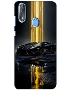 Чохол для ZTE Blade V10 з картинкою «Нічний Lamborghini драйв»