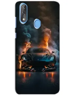 Чохол для ZTE Blade V10 з картинкою «Lamborghini димна естетика»