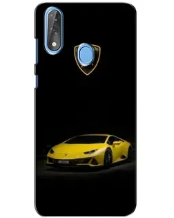 Чохол для ZTE Blade V10 з картинкою «Lamborghini жовтий акцент»