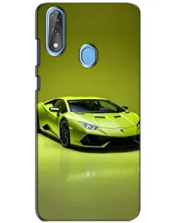 Чохол для ZTE Blade V10 з картинкою «Салатовий Lamborghini Huracan»