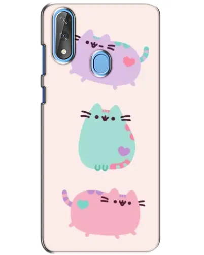 Чохол для ZTE Blade V10 з картинкою «Pusheen тріо»