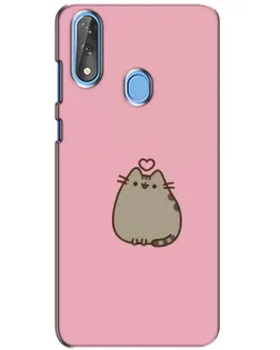 Чохол для ZTE Blade V10 з картинкою «Pusheen серце»