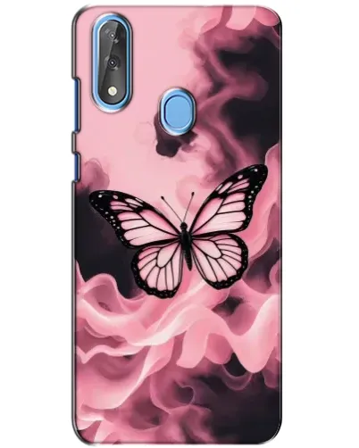 Чехол для ZTE Blade V10 с картинкой «Бабочка в дыму»