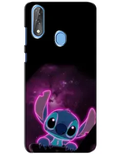 Чехол для ZTE Blade V10 с картинкой «Неоновый Stitch»