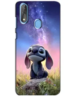 Чехол для ZTE Blade V10 с картинкой «Стич на рассвете»