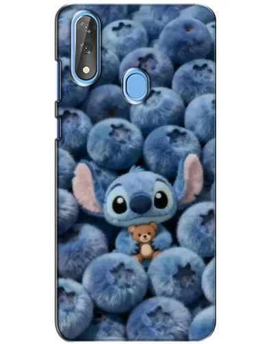 Чехол для ZTE Blade V10 с картинкой «Стич и голубика» Чехол для ZTE Blade V10 с картинкой «Стич и голубика»