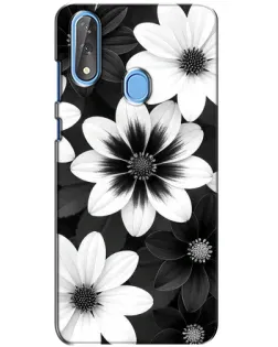 Чехол для ZTE Blade V10 с картинкой «Монохромные астры» Чехол для ZTE Blade V10 с картинкой «Монохромные астры»