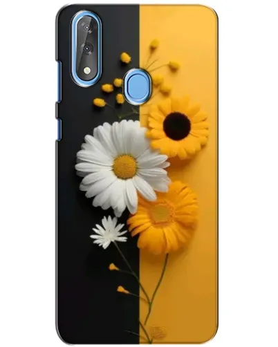 Чехол для ZTE Blade V10 с картинкой «Подсолнух и ромашка»