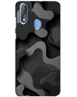 Чехол для ZTE Blade V10 с картинкой «Темный абстрактный камуфляж» Чехол для ZTE Blade V10 с картинкой «Темный абстрактный камуфляж»