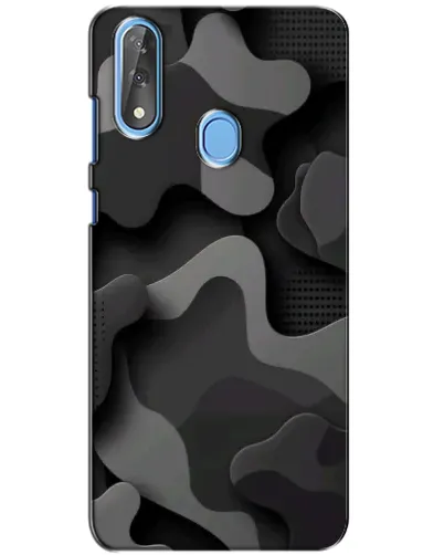 Чехол для ZTE Blade V10 с картинкой «Темный абстрактный камуфляж»