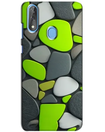 Чехол для ZTE Blade V10 с картинкой «Яркая неоновая галька»