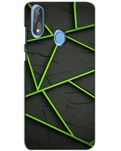 Чехол для ZTE Blade V10 с картинкой «Зеленые геометрические линии»