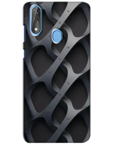 Чехол для ZTE Blade V10 с картинкой «Объемное серое плетение»